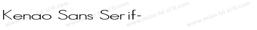 Kenao Sans Serif字体转换